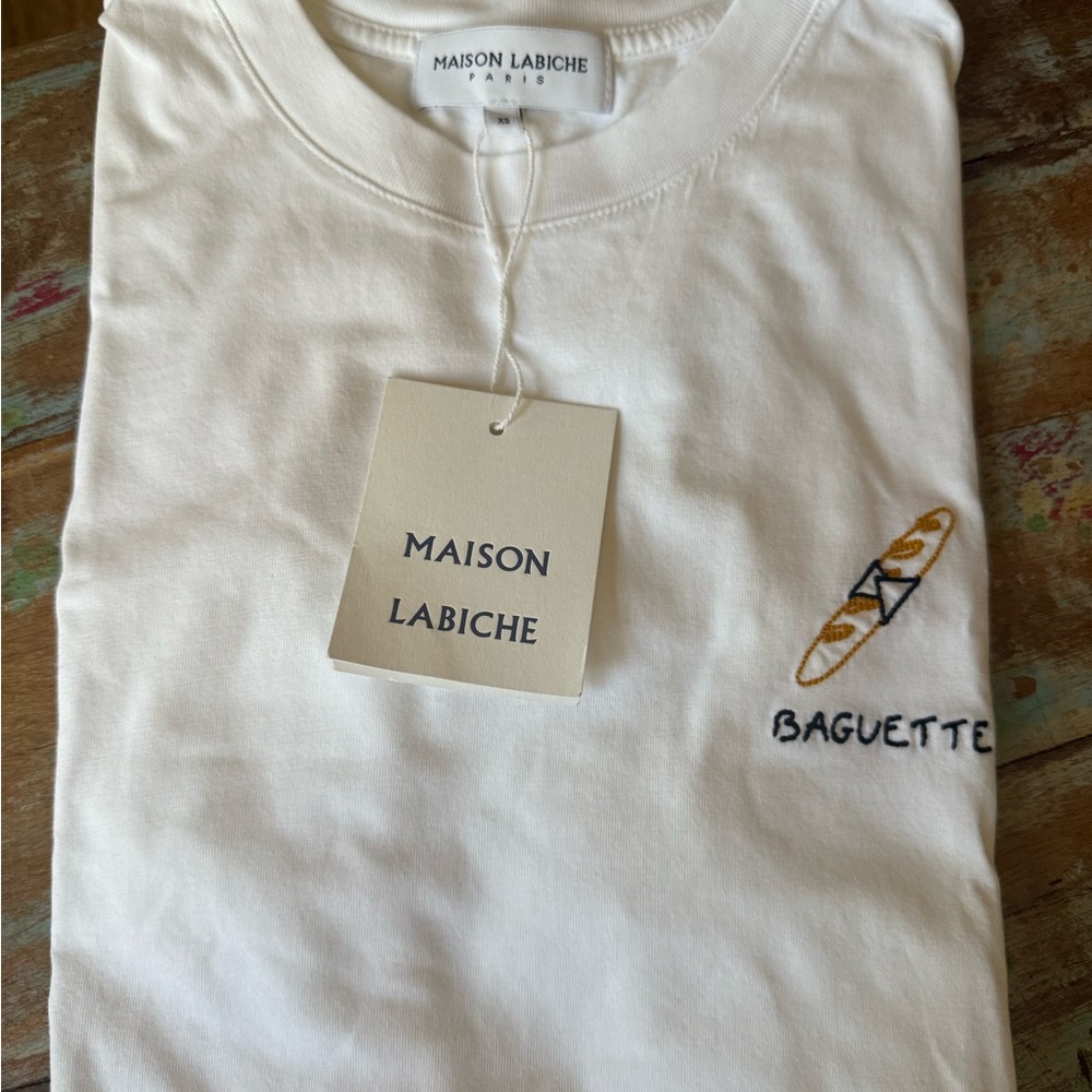 Maison Labiche Paris baguette t-shirt NWT